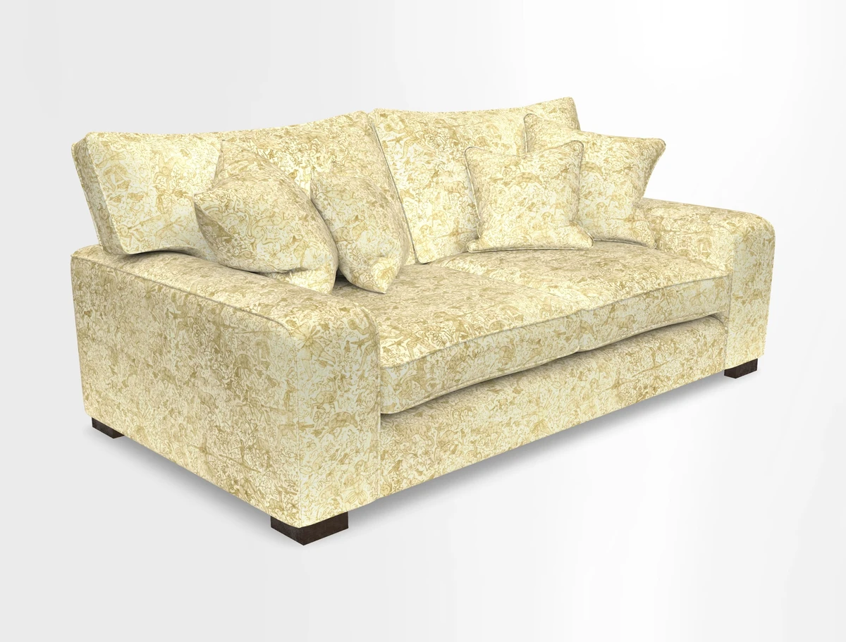 Richmond 3 Seater Sofa in Large Sussex Gingham Large Forest