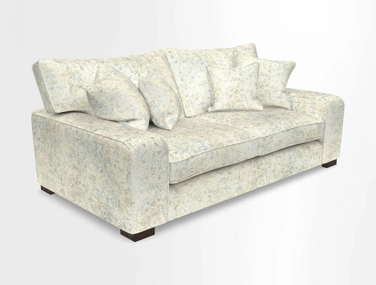 Richmond 3 Seater Sofa in Large Sussex Gingham Large Forest