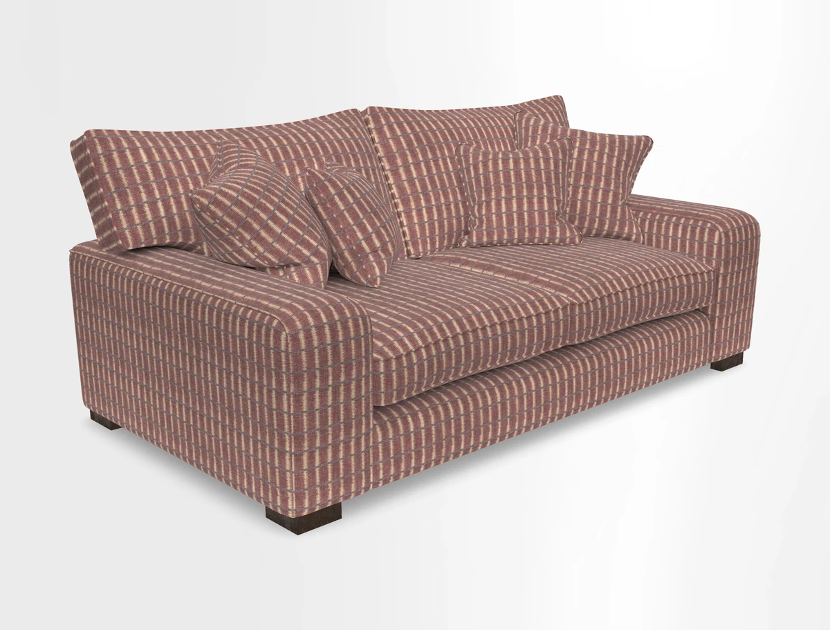 Richmond 3 Seater Sofa in Large Sussex Gingham Large Forest