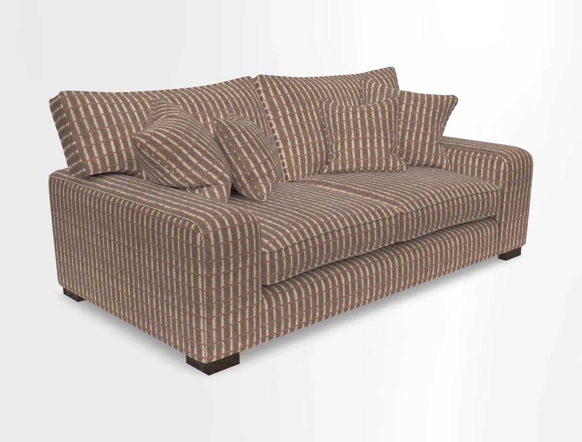 Richmond 3 Seater Sofa in Large Sussex Gingham Large Forest