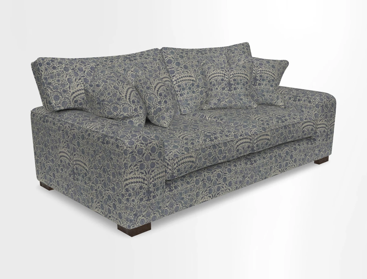 Richmond 3 Seater Sofa in Large Sussex Gingham Large Forest