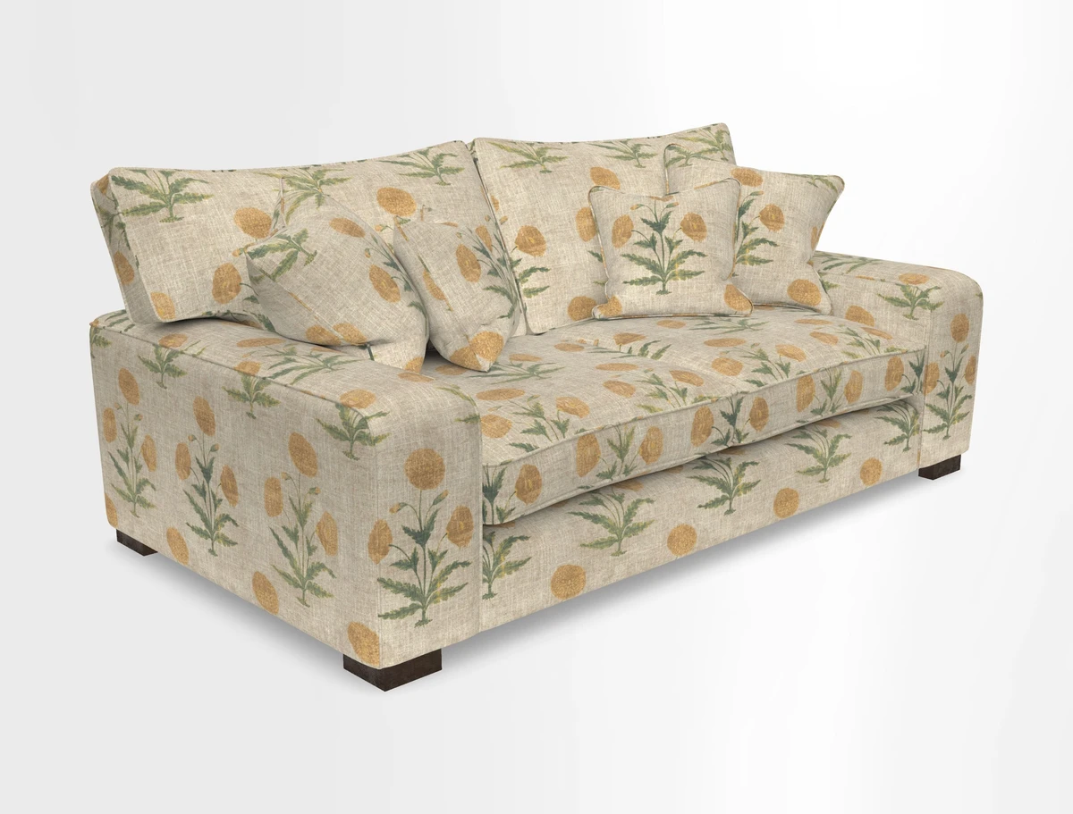 Richmond 3 Seater Sofa in Large Sussex Gingham Large Forest