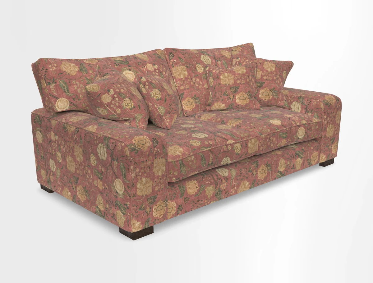 Richmond 3 Seater Sofa in Large Sussex Gingham Large Forest