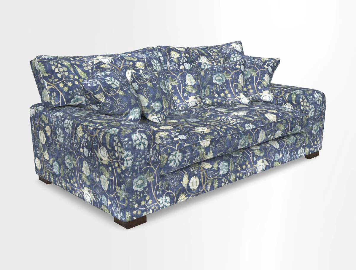 Richmond 3 Seater Sofa in Large Sussex Gingham Large Forest