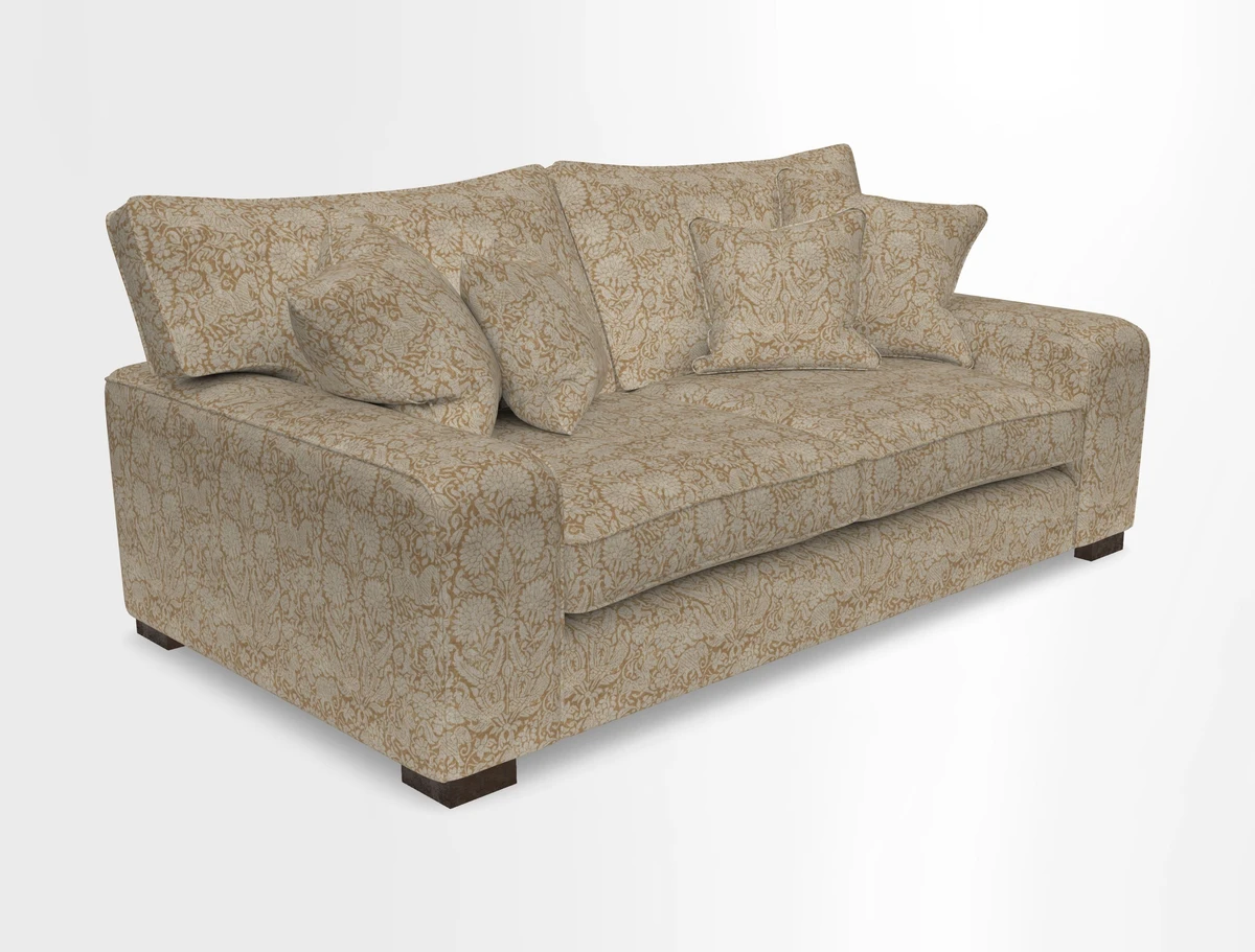 Richmond 3 Seater Sofa in Large Sussex Gingham Large Forest