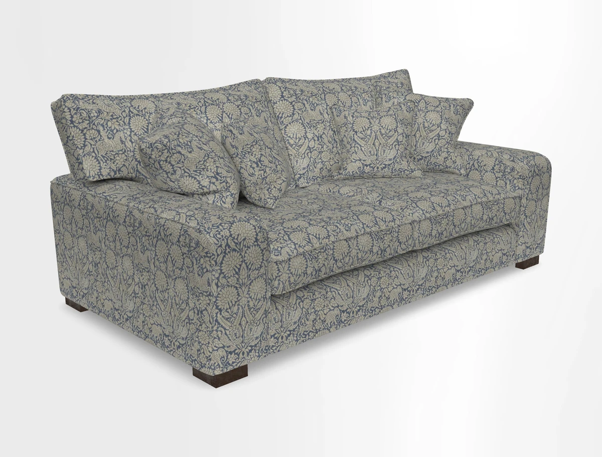 Richmond 3 Seater Sofa in Large Sussex Gingham Large Forest