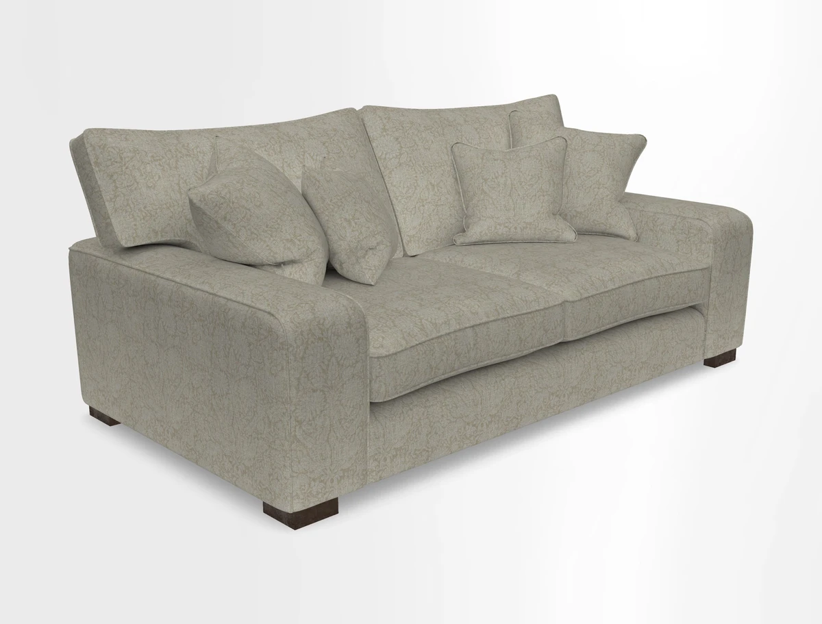 Richmond 3 Seater Sofa in Large Sussex Gingham Large Forest