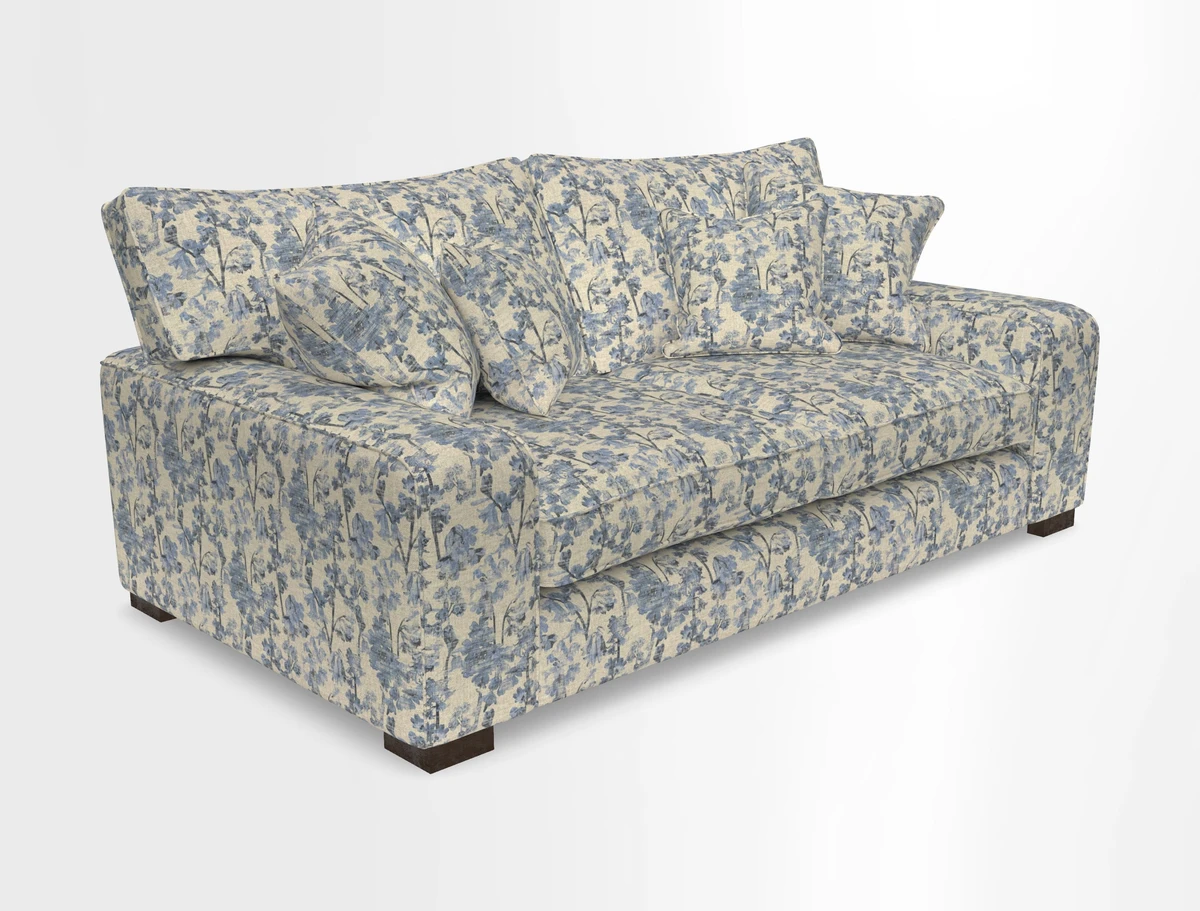 Richmond 3 Seater Sofa in Large Sussex Gingham Large Forest