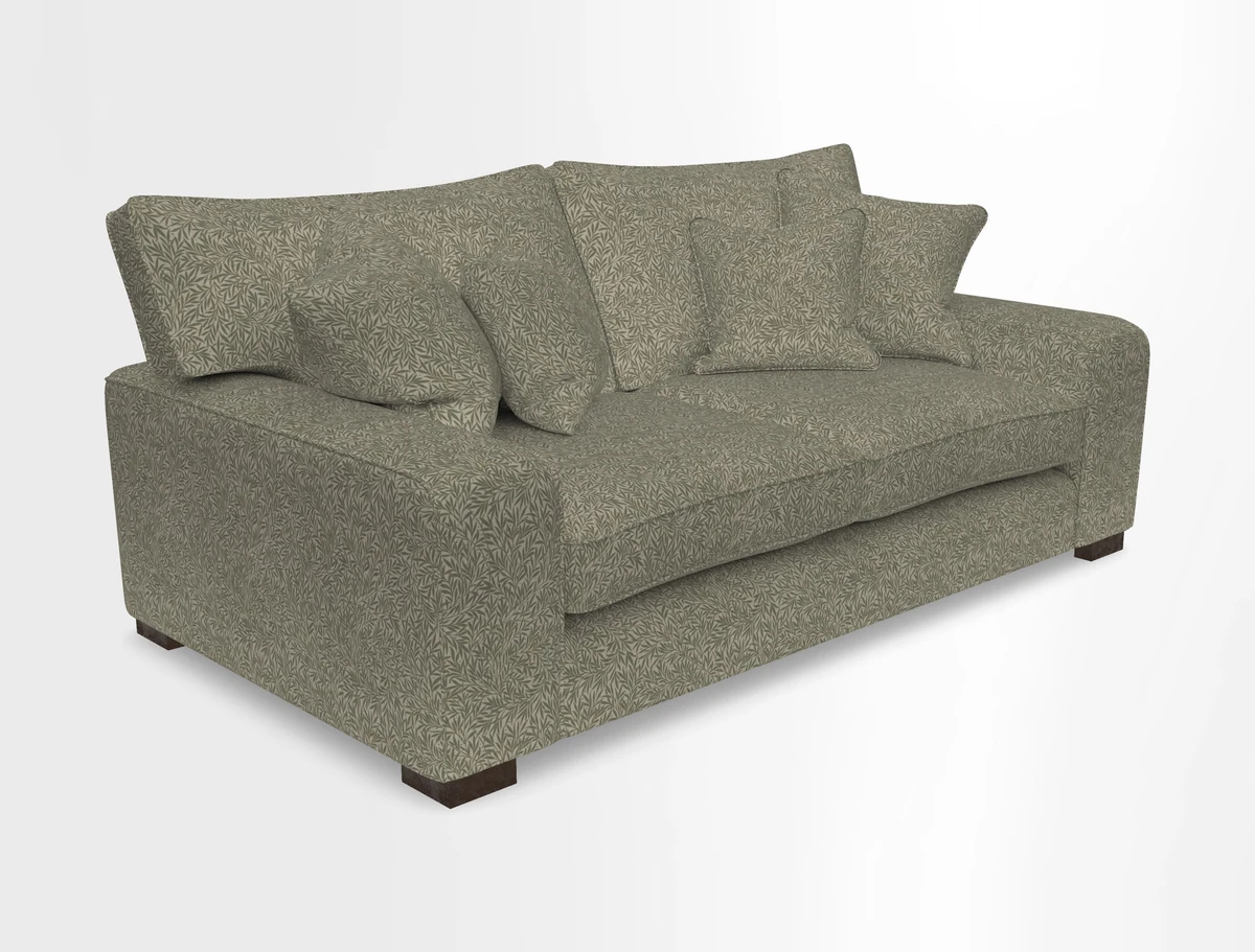 Richmond 3 Seater Sofa in Large Sussex Gingham Large Forest