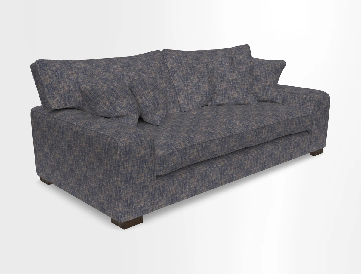 Richmond 3 Seater Sofa in Large Sussex Gingham Large Forest
