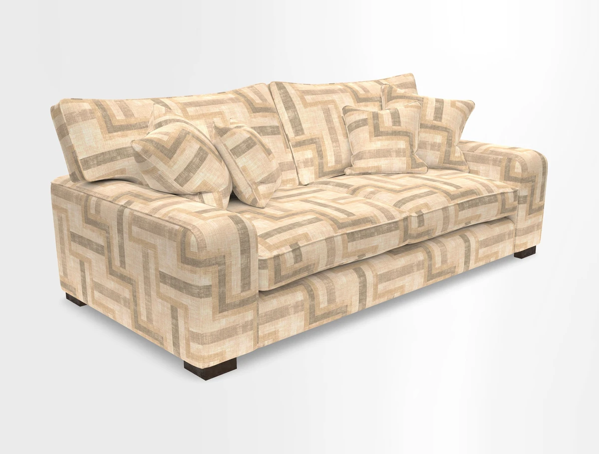 Richmond 3 Seater Sofa in Large Sussex Gingham Large Forest