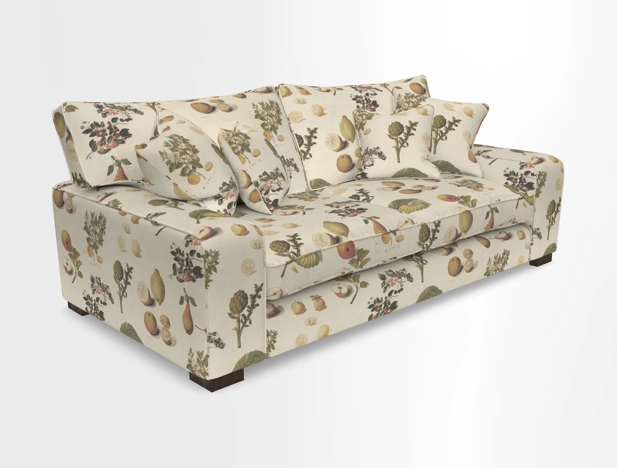 Richmond 3 Seater Sofa in Large Sussex Gingham Large Forest
