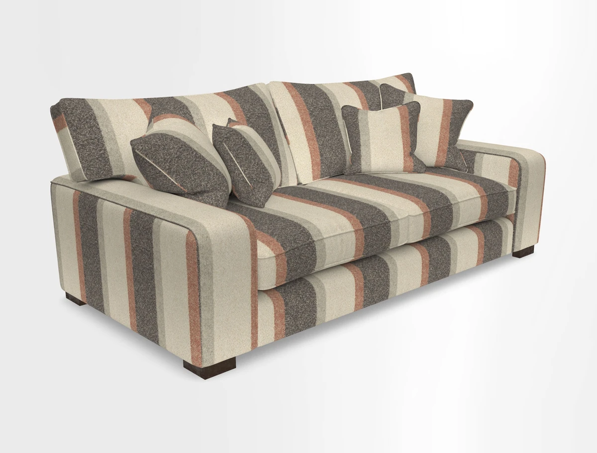 Richmond 3 Seater Sofa in Large Sussex Gingham Large Forest