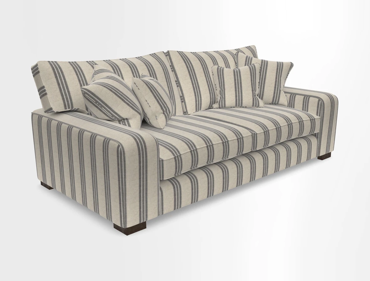 Richmond 3 Seater Sofa in Large Sussex Gingham Large Forest