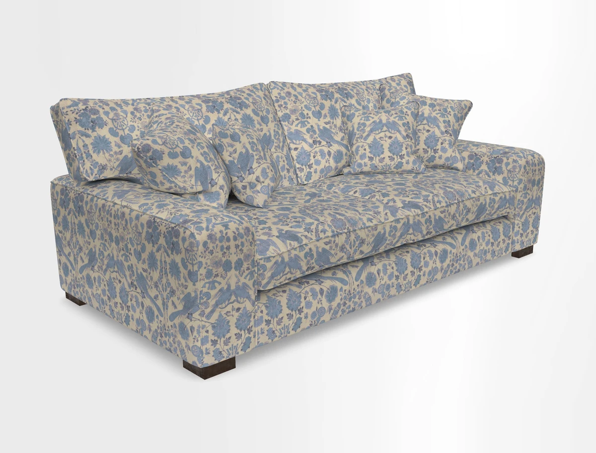 Richmond 3 Seater Sofa in Large Sussex Gingham Large Forest