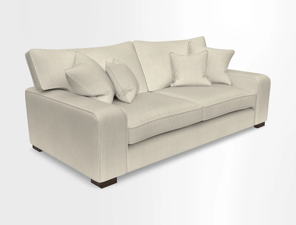 Richmond 3 Seater Sofa in Large Sussex Gingham Large Forest