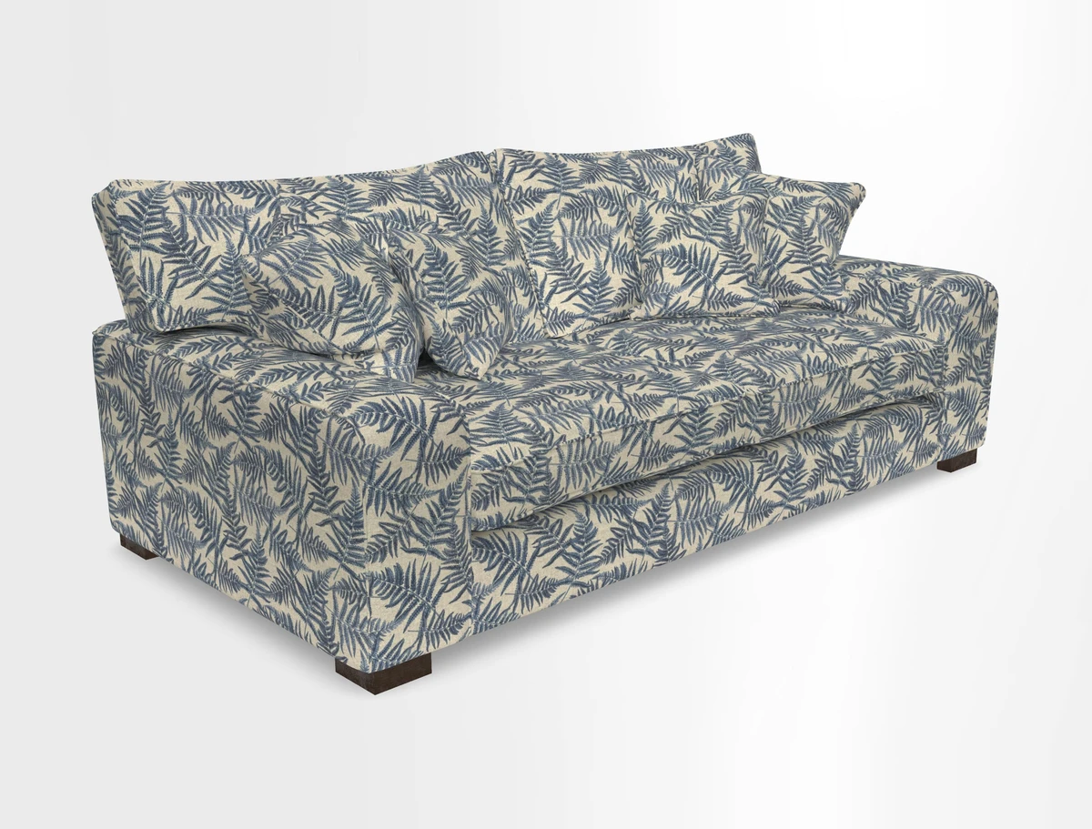 Richmond 3 Seater Sofa in Large Sussex Gingham Large Forest