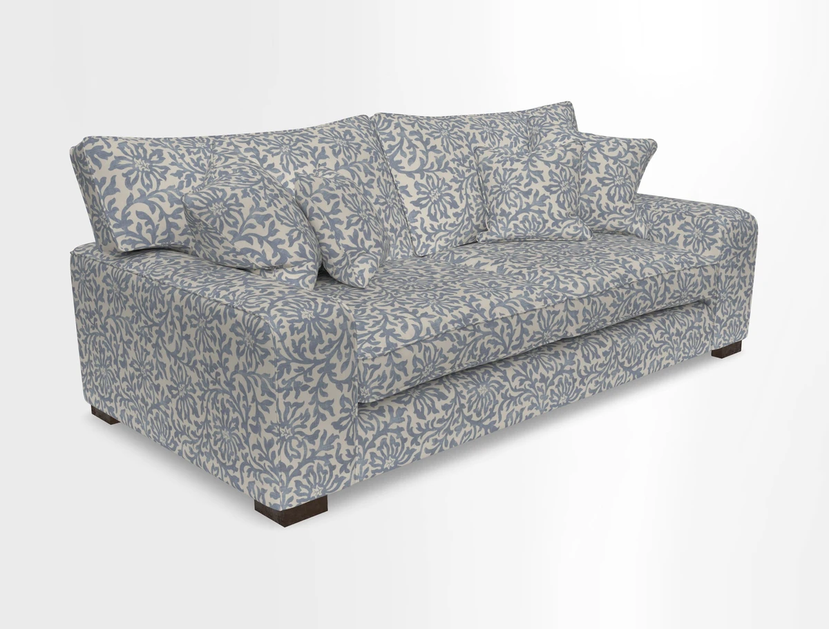 Richmond 3 Seater Sofa in Large Sussex Gingham Large Forest