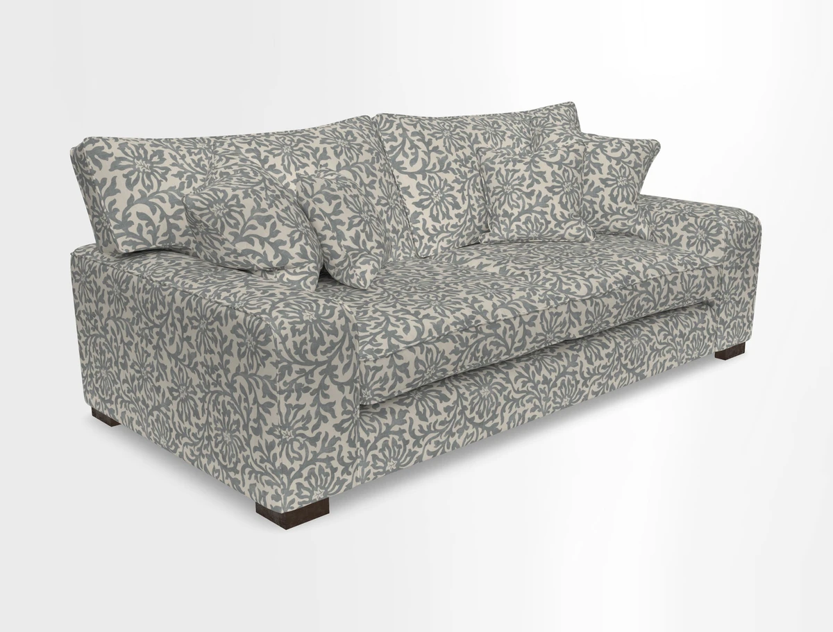 Richmond 3 Seater Sofa in Large Sussex Gingham Large Forest