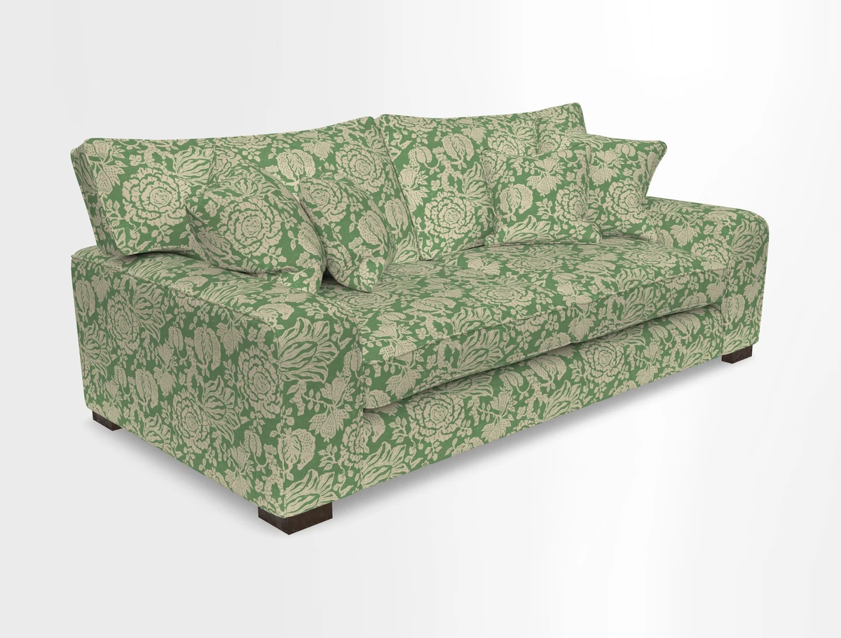 Richmond 3 Seater Sofa in Large Sussex Gingham Large Forest
