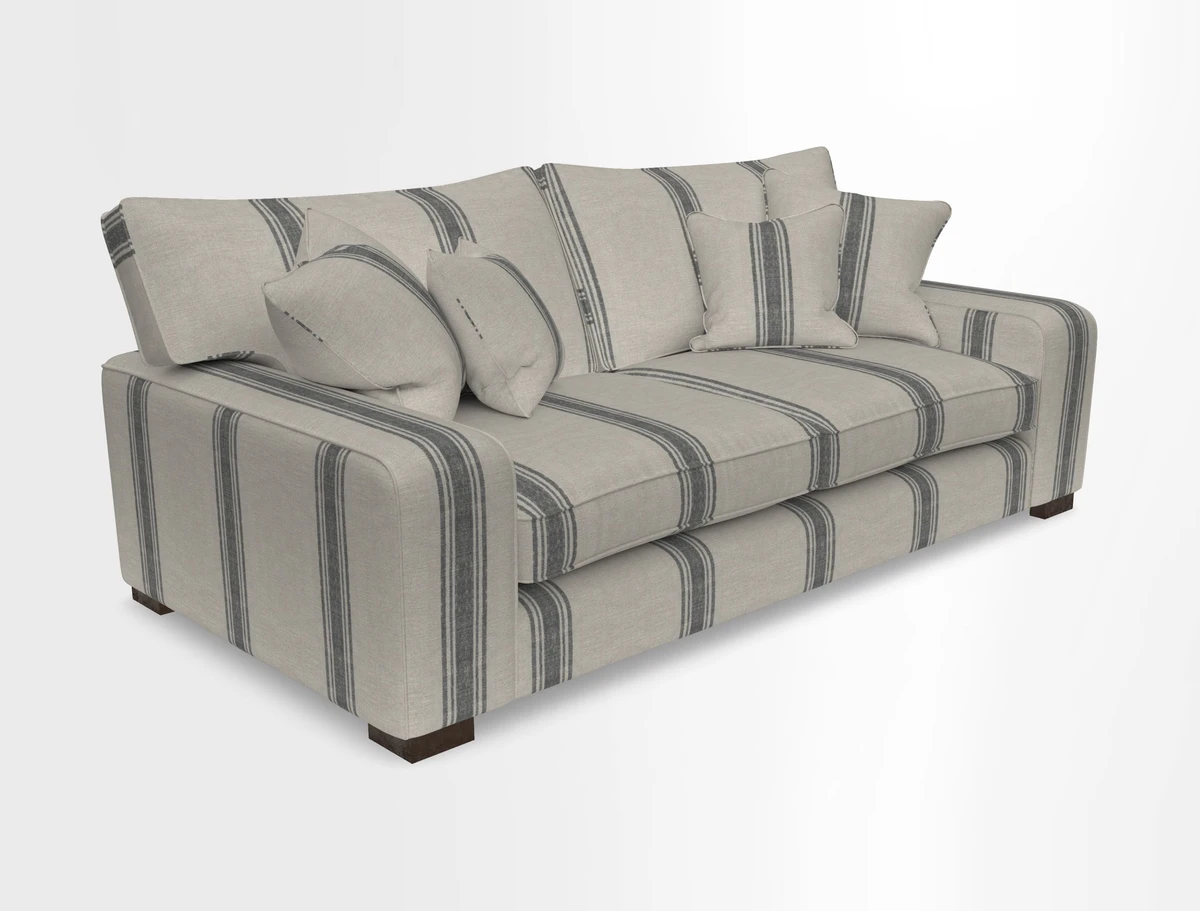Richmond 3 Seater Sofa in Large Sussex Gingham Large Forest