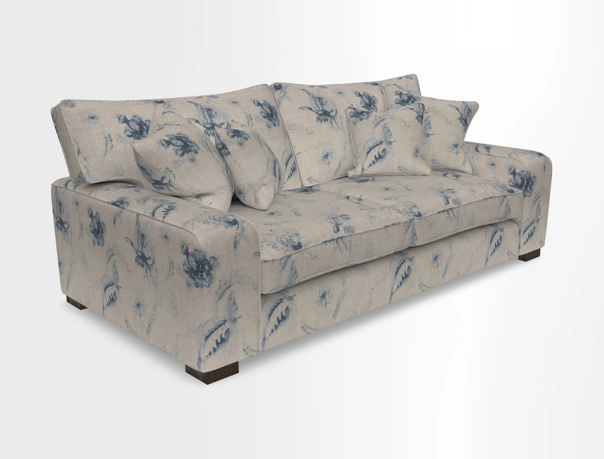 Richmond 3 Seater Sofa in Large Sussex Gingham Large Forest