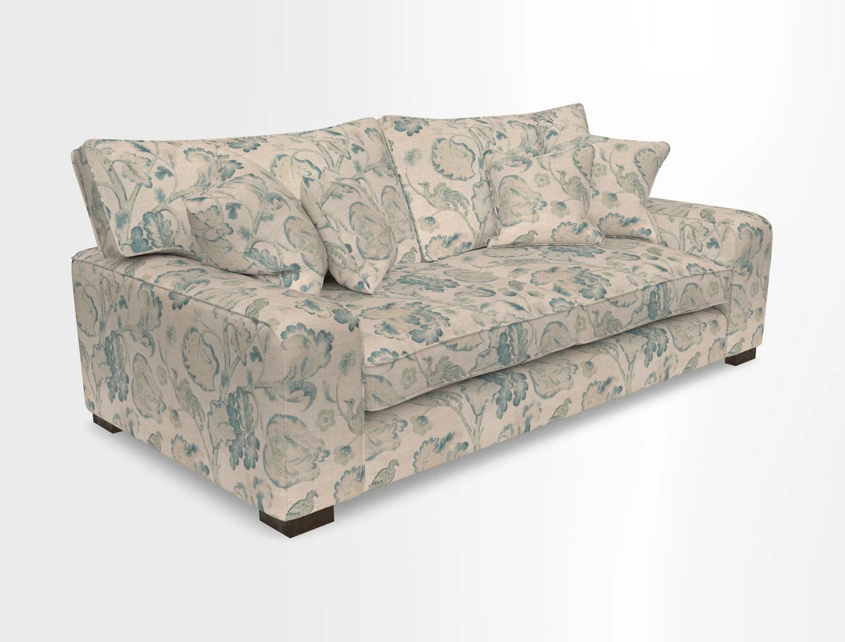 Richmond 3 Seater Sofa in Large Sussex Gingham Large Forest