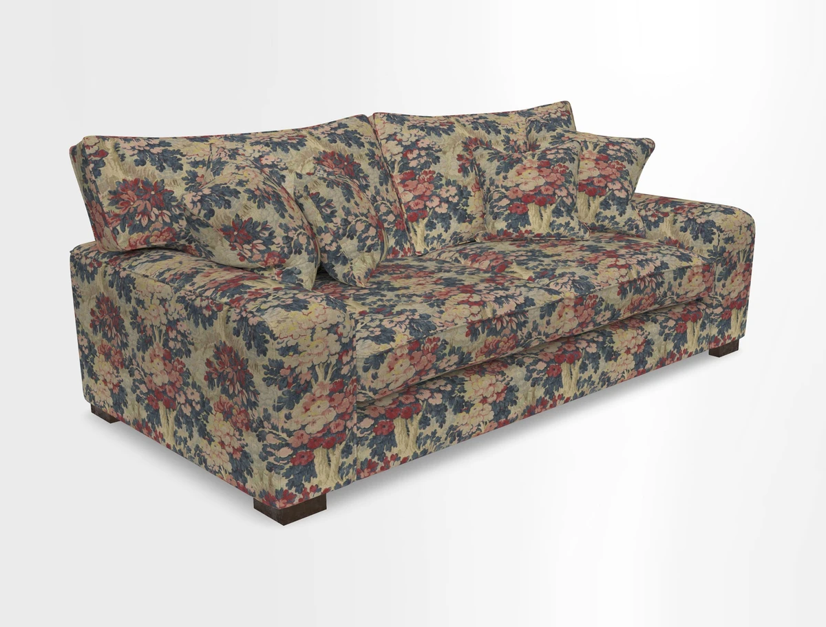 Richmond 3 Seater Sofa in Large Sussex Gingham Large Forest