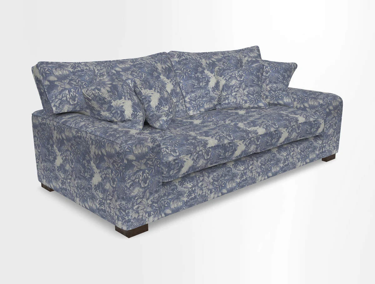 Richmond 3 Seater Sofa in Large Sussex Gingham Large Forest