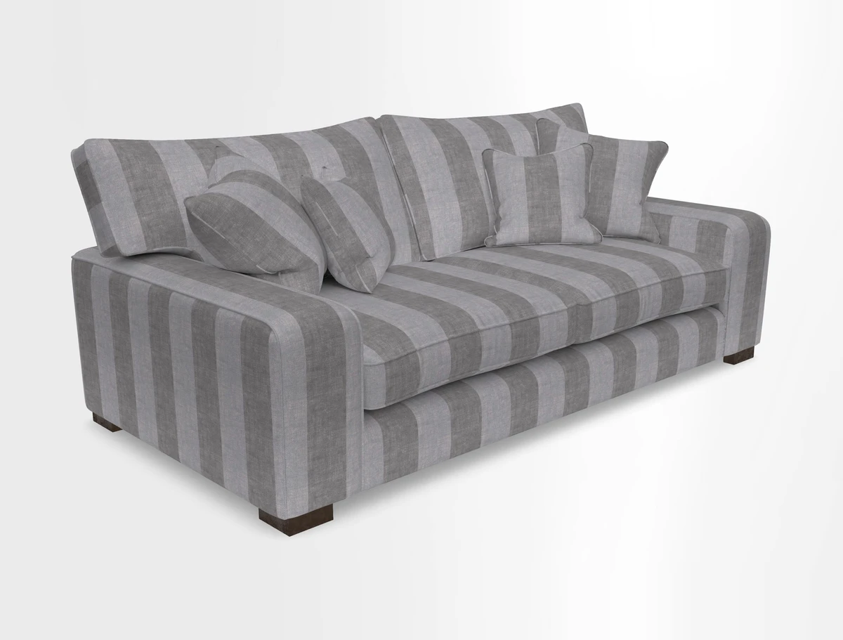 Richmond 3 Seater Sofa in Large Sussex Gingham Large Forest