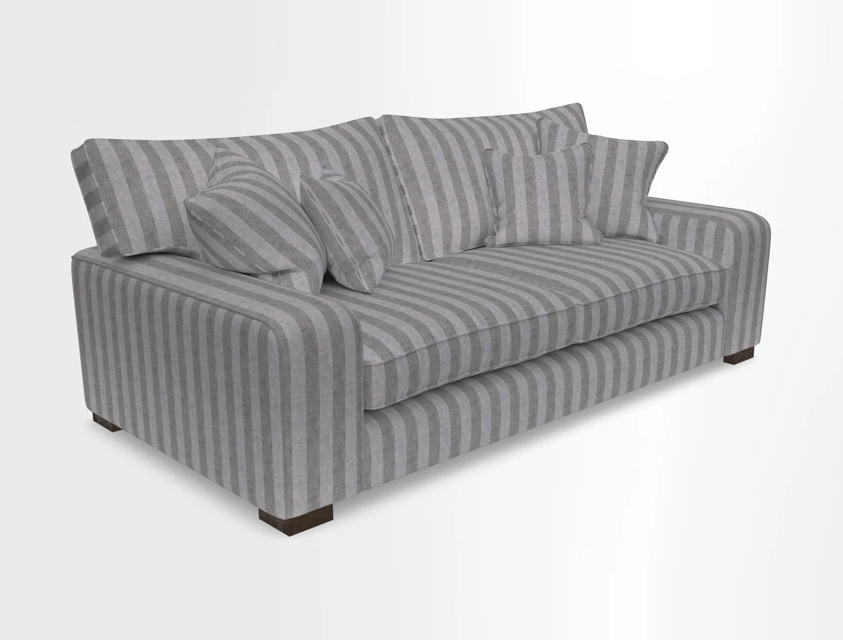 Richmond 3 Seater Sofa in Large Sussex Gingham Large Forest