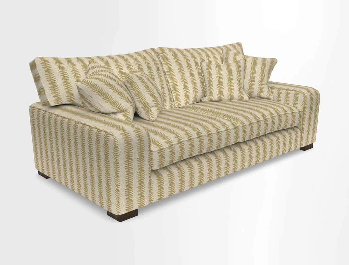 Richmond 3 Seater Sofa in Large Sussex Gingham Large Forest