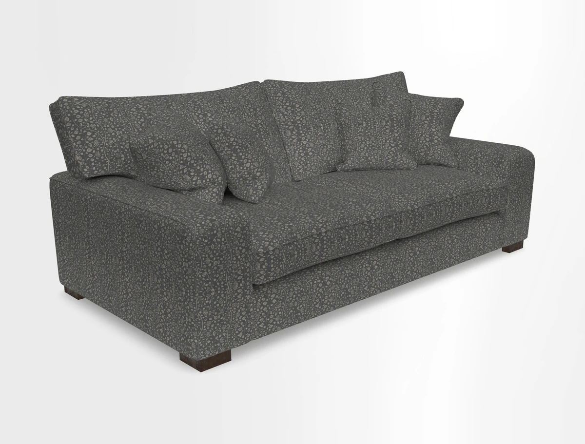 Richmond 3 Seater Sofa in Large Sussex Gingham Large Forest