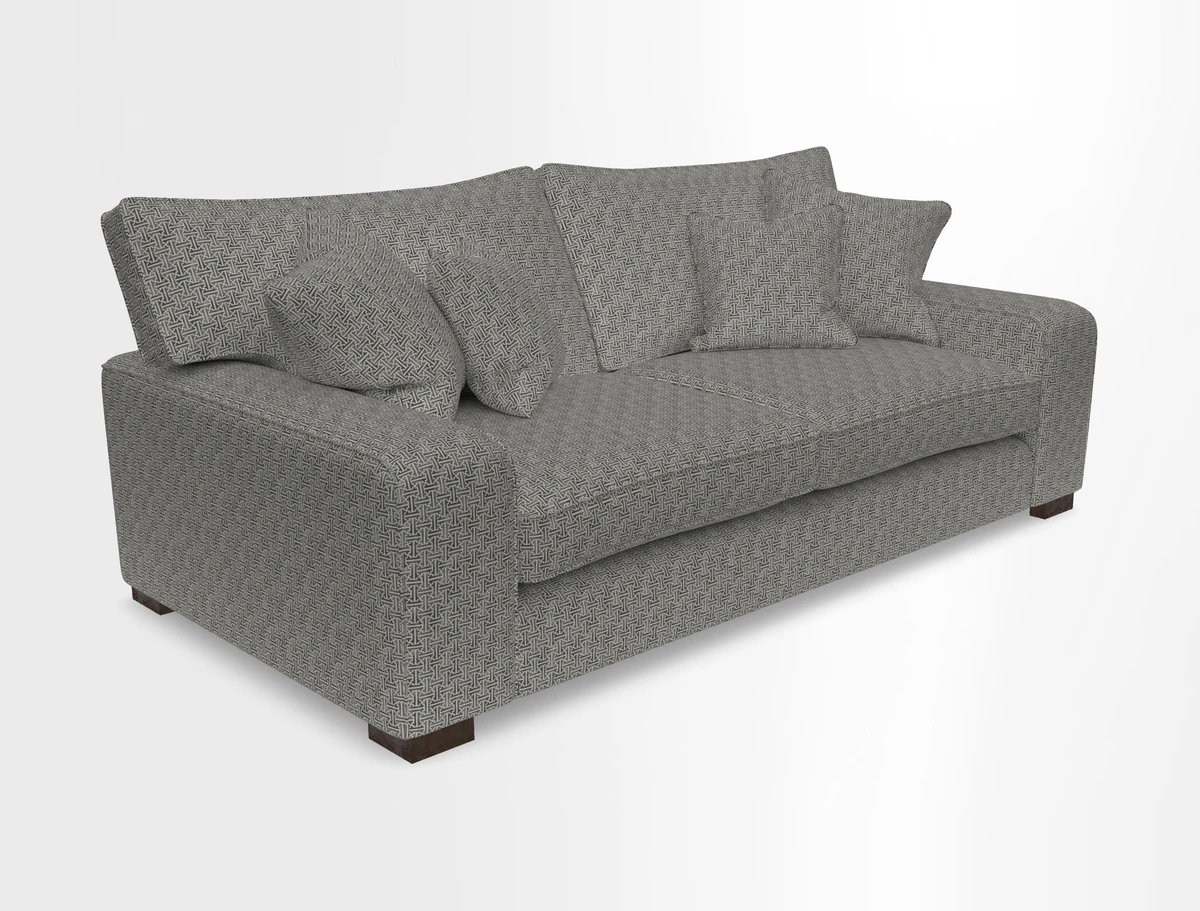 Richmond 3 Seater Sofa in Large Sussex Gingham Large Forest