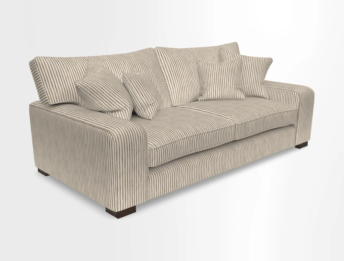 Richmond 3 Seater Sofa in Large Sussex Gingham Large Forest