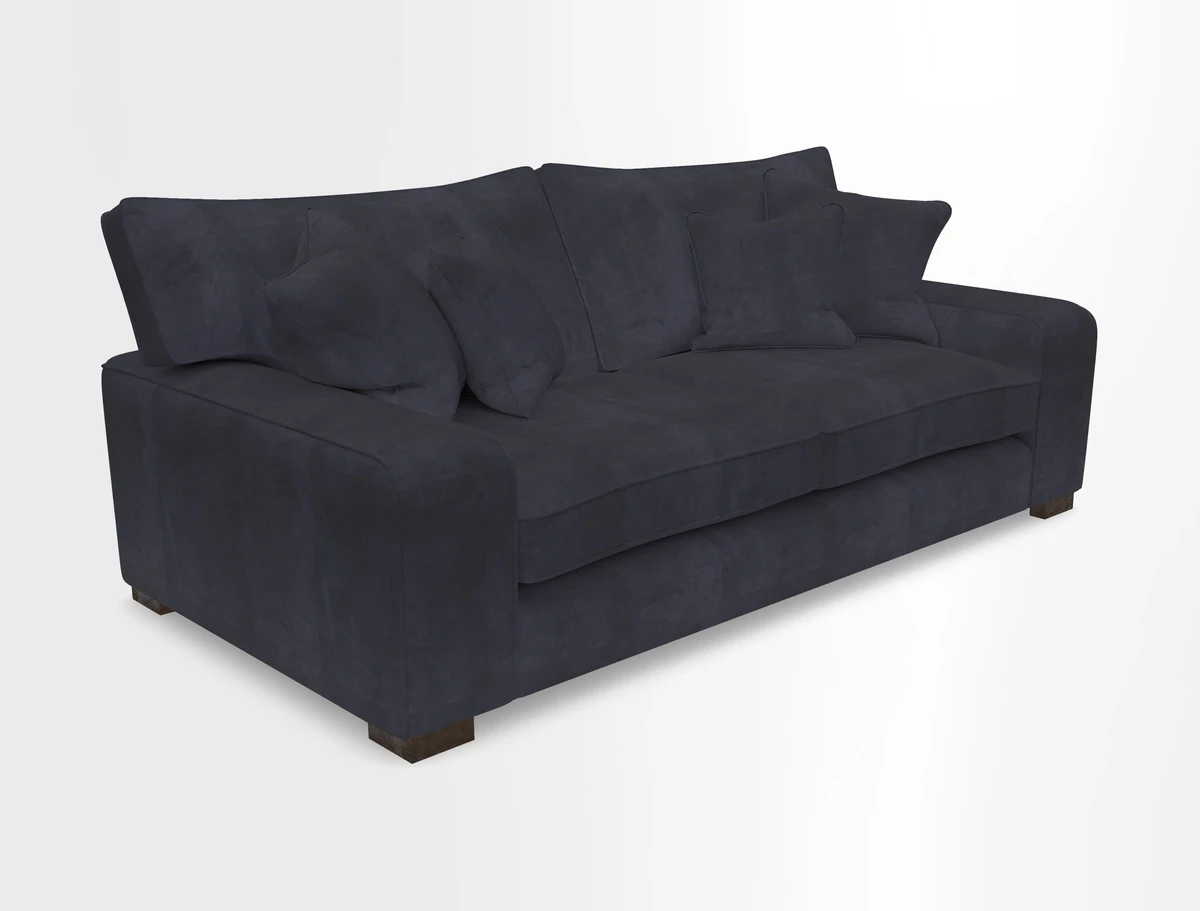 Richmond 3 Seater Sofa in Large Sussex Gingham Large Forest