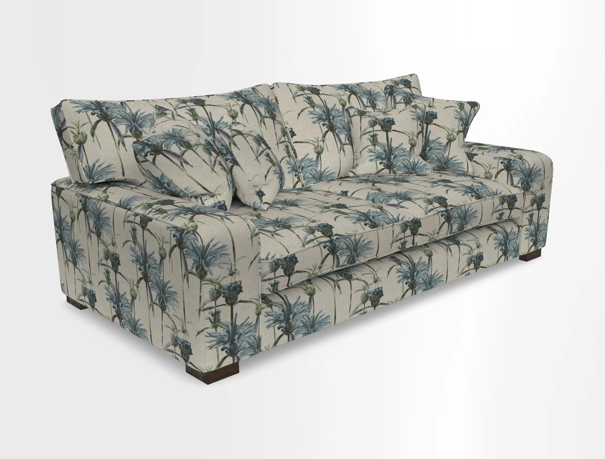 Richmond 3 Seater Sofa in Large Sussex Gingham Large Forest