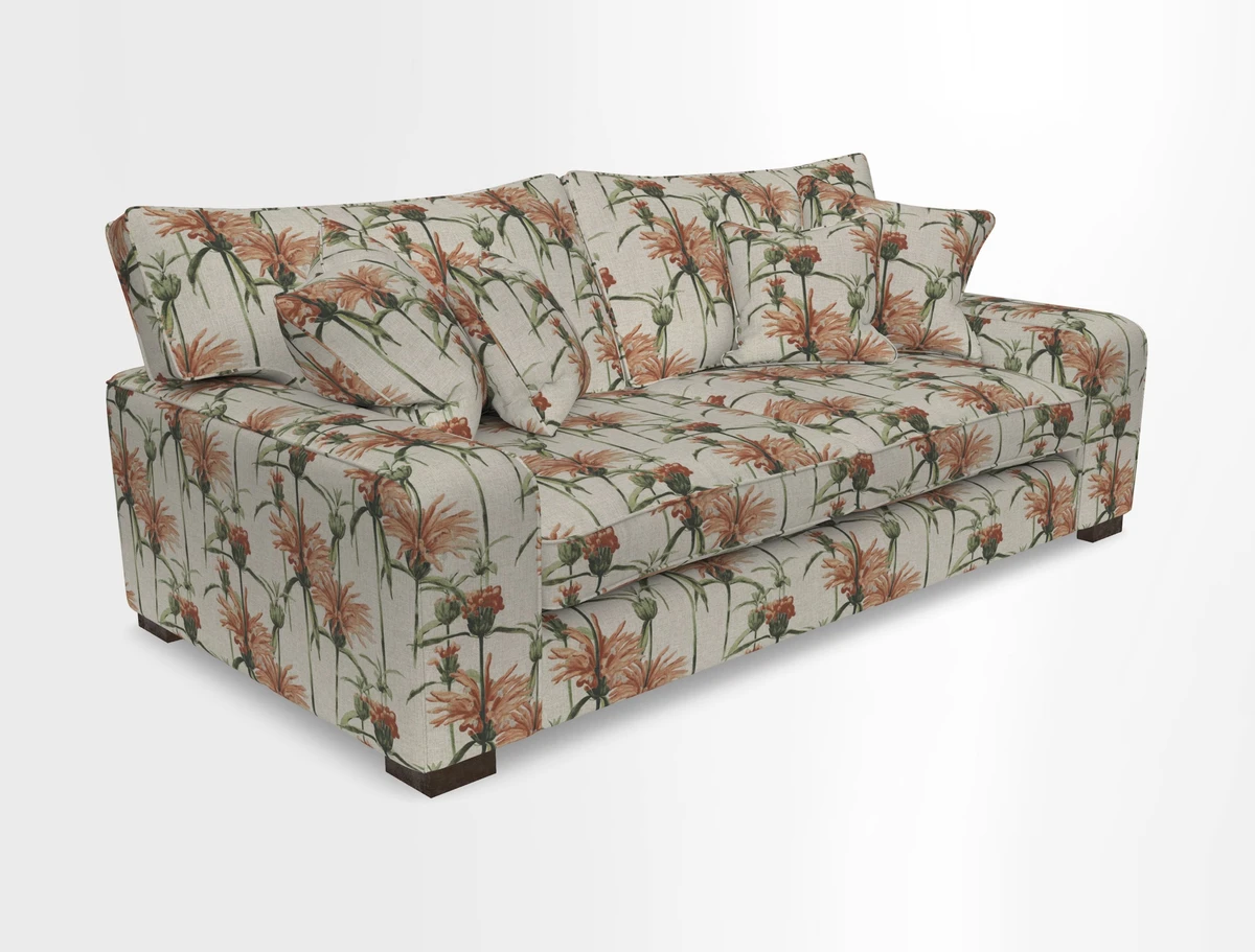 Richmond 3 Seater Sofa in Large Sussex Gingham Large Forest