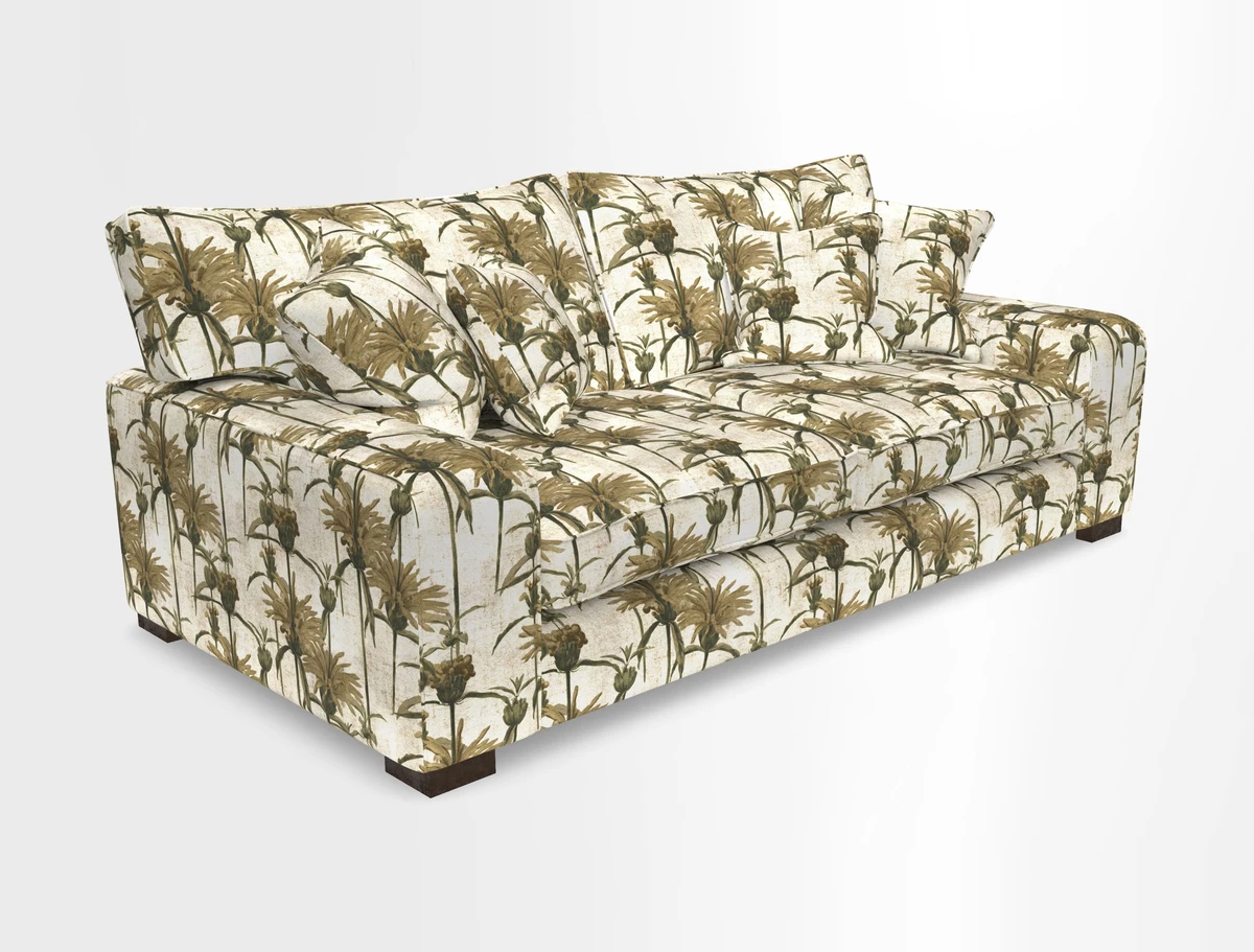Richmond 3 Seater Sofa in Large Sussex Gingham Large Forest