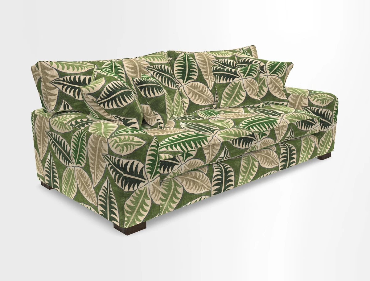 Richmond 3 Seater Sofa in Large Sussex Gingham Large Forest