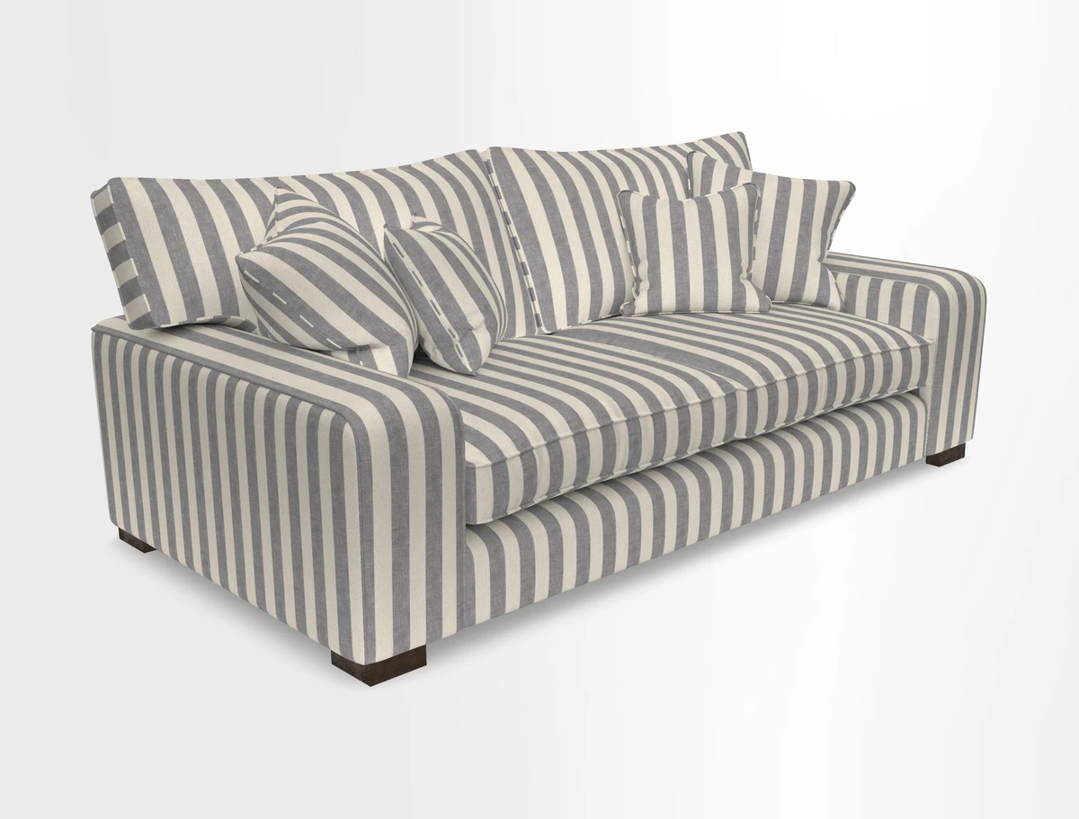 Richmond 3 Seater Sofa in Large Sussex Gingham Large Forest