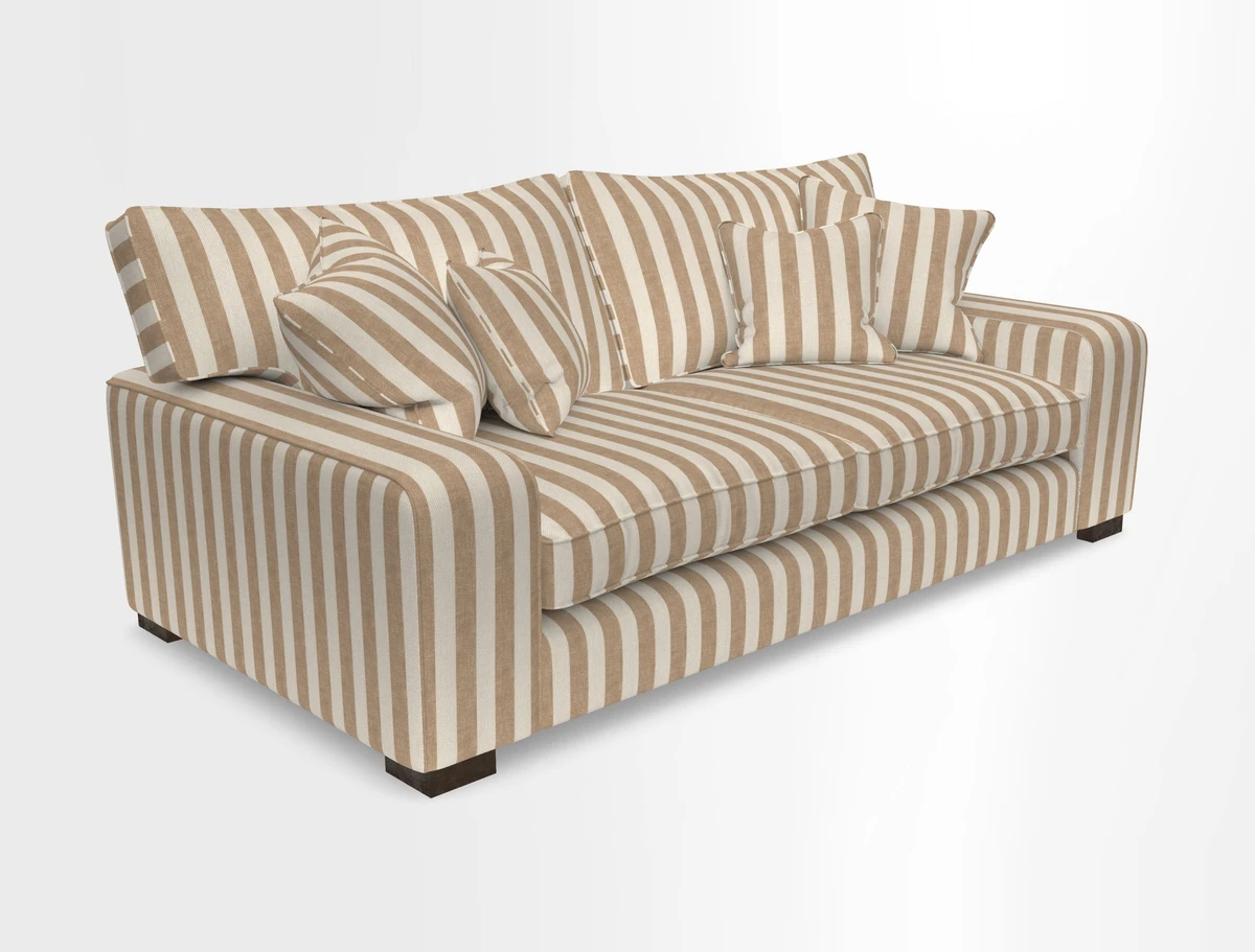 Richmond 3 Seater Sofa in Large Sussex Gingham Large Forest