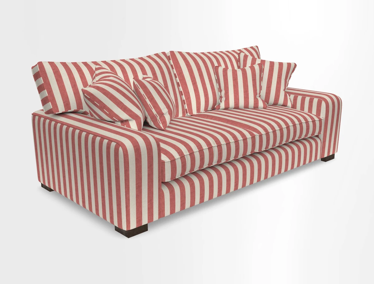 Richmond 3 Seater Sofa in Large Sussex Gingham Large Forest