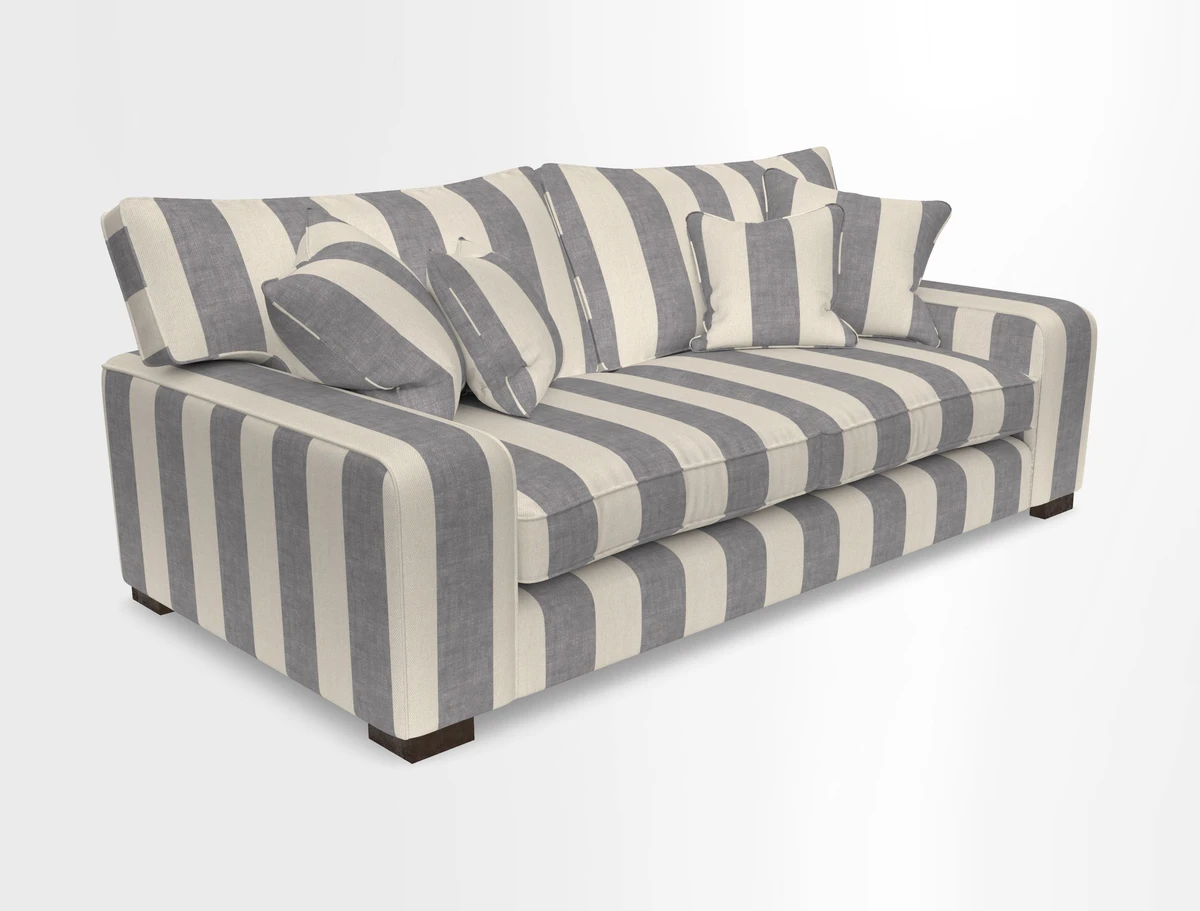 Richmond 3 Seater Sofa in Large Sussex Gingham Large Forest