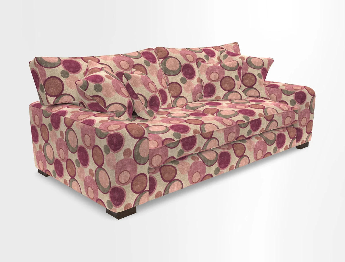 Richmond 3 Seater Sofa in Large Sussex Gingham Large Forest