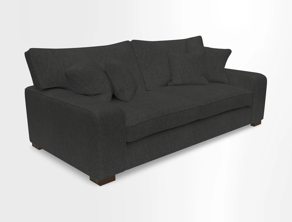 Richmond 3 Seater Sofa in Large Sussex Gingham Large Forest