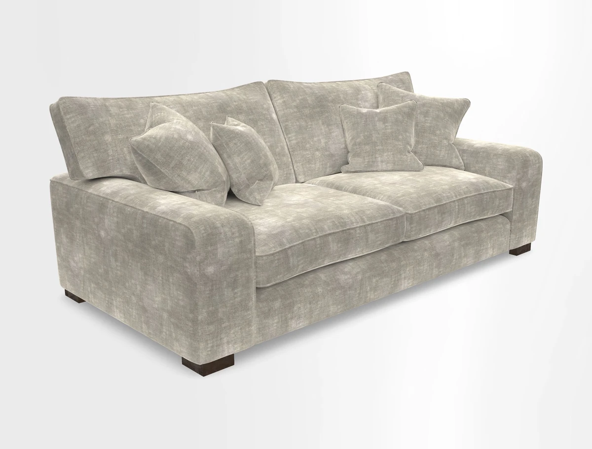 Richmond 3 Seater Sofa in Large Sussex Gingham Large Forest
