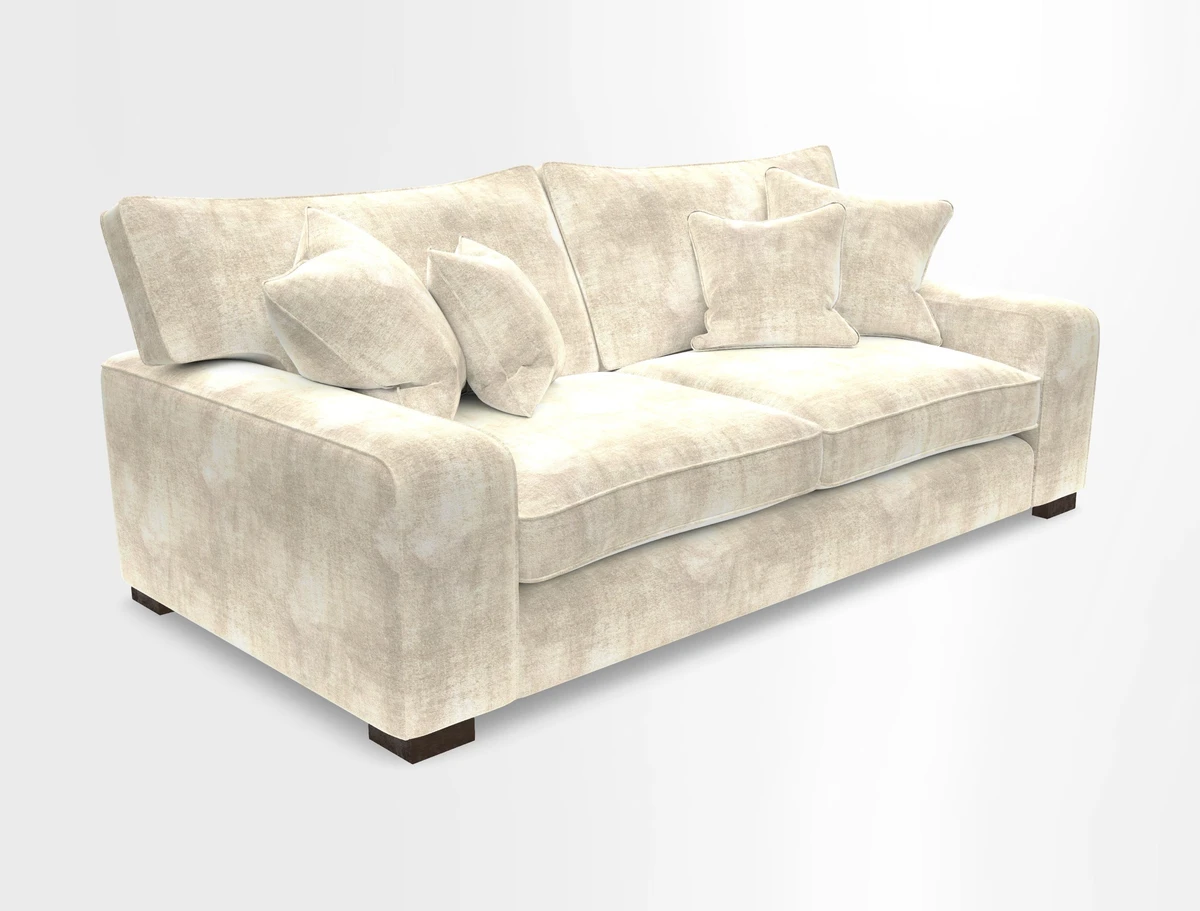 Richmond 3 Seater Sofa in Large Sussex Gingham Large Forest