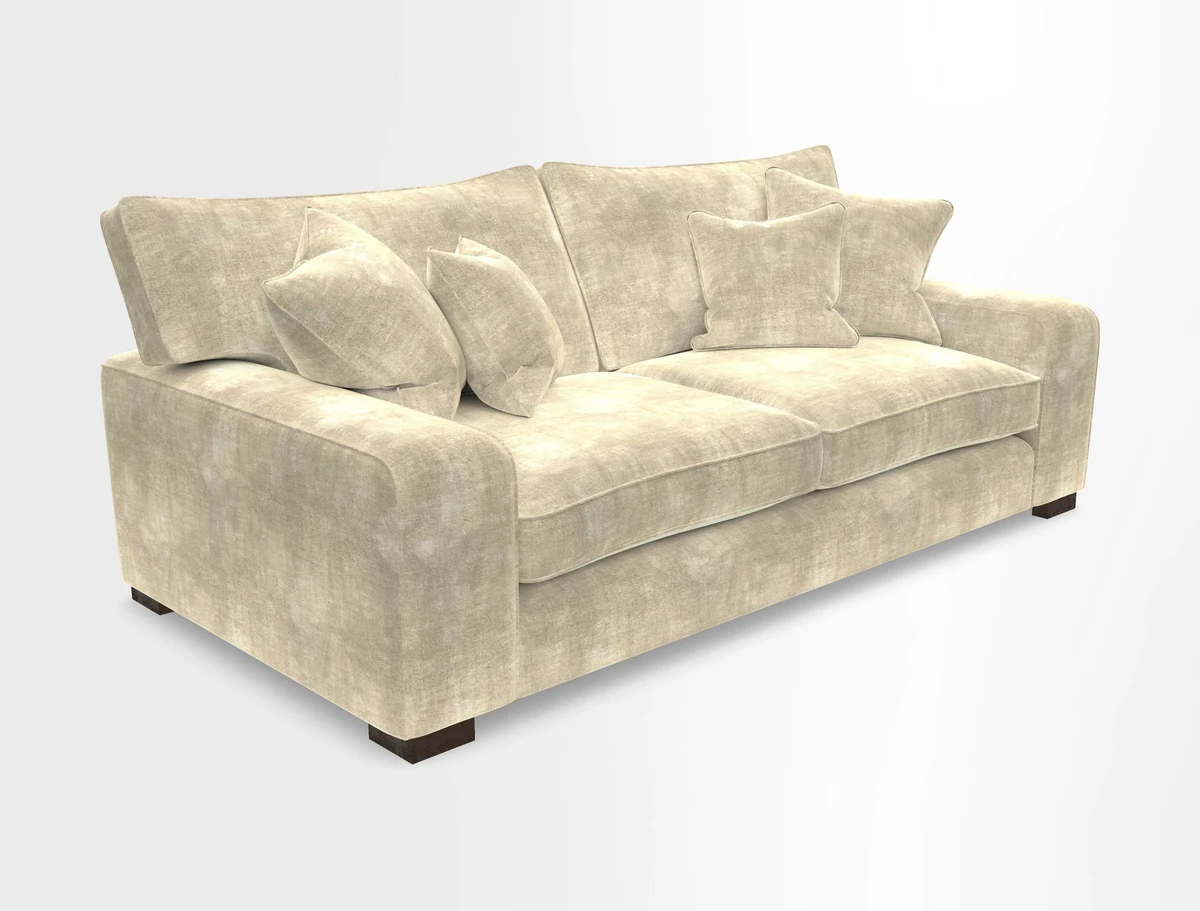 Richmond 3 Seater Sofa in Large Sussex Gingham Large Forest