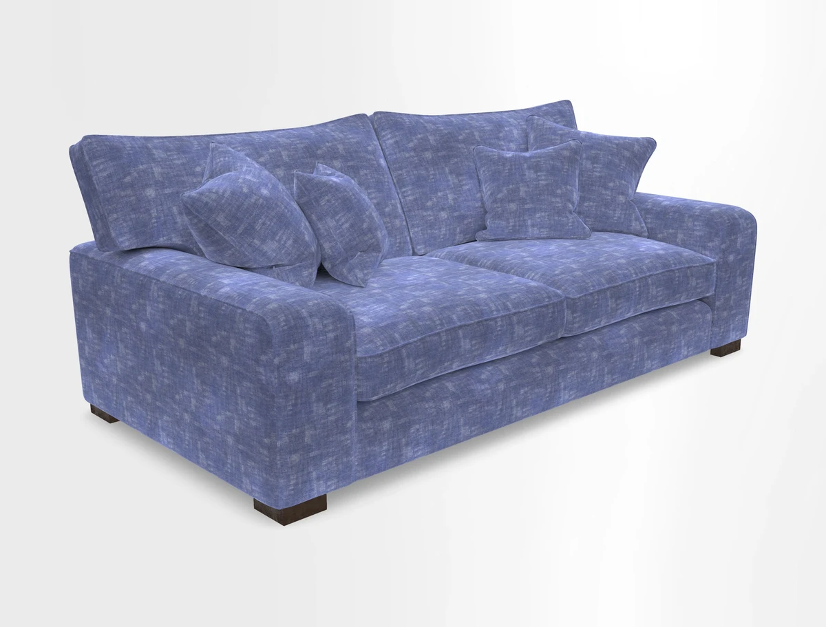Richmond 3 Seater Sofa in Large Sussex Gingham Large Forest